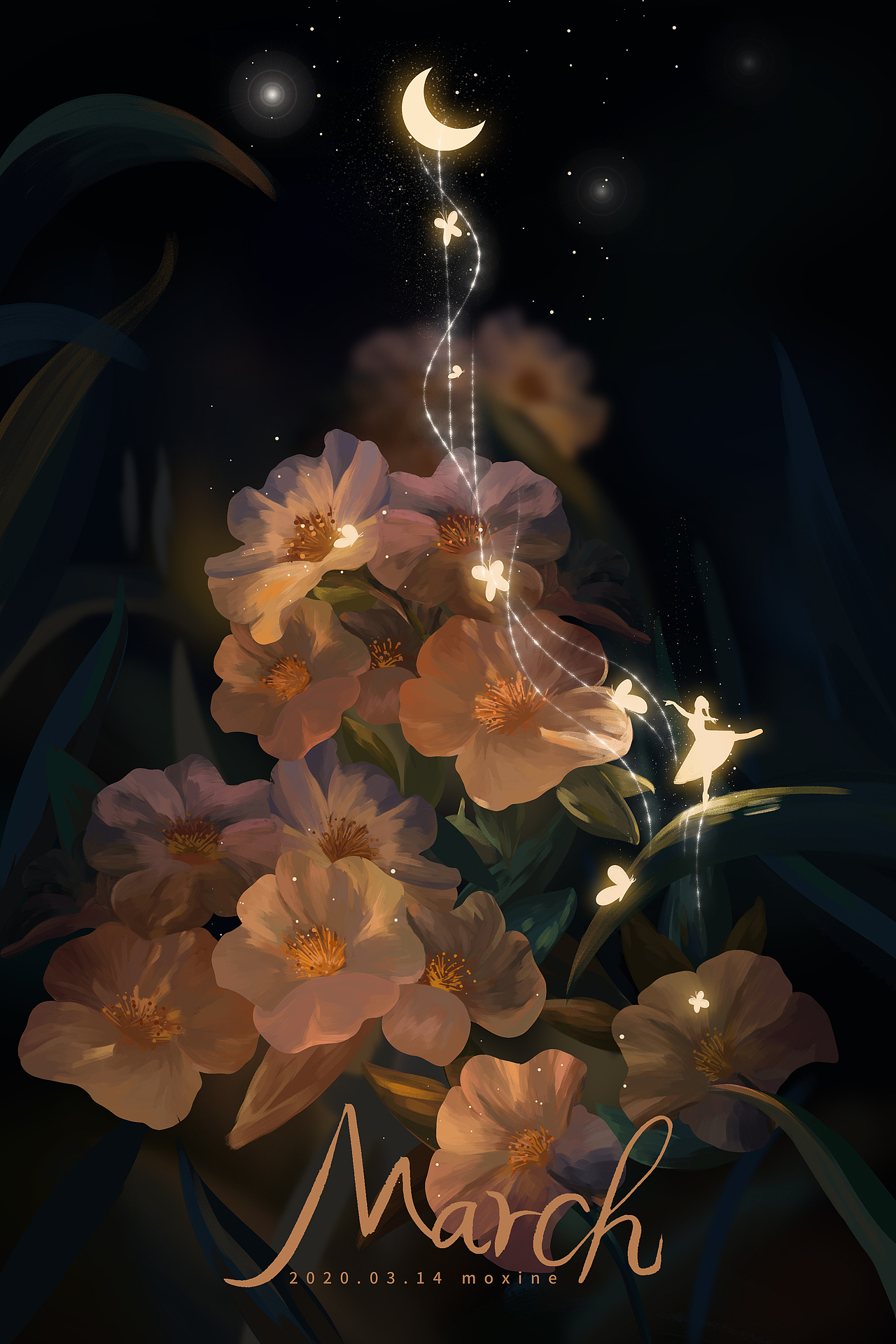 【绘画】与蝶共舞