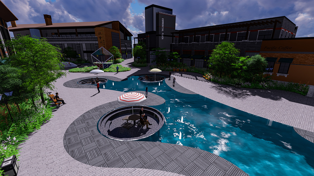 重庆沙坪坝区大学城熙街一期文创园景观改造设计（图ZMTQwMTk1MTY4） - 景观设计 - 站酷设计师他整夜在写信原创素材 - 站酷ZCOOL