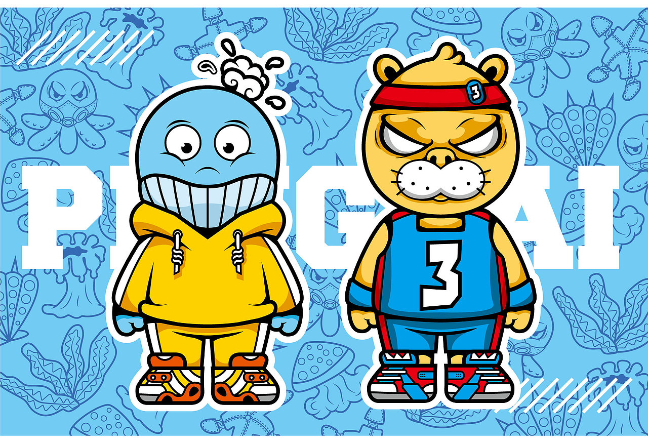 【 吉祥物设计】 鲸鱼与海豹 原创 IP