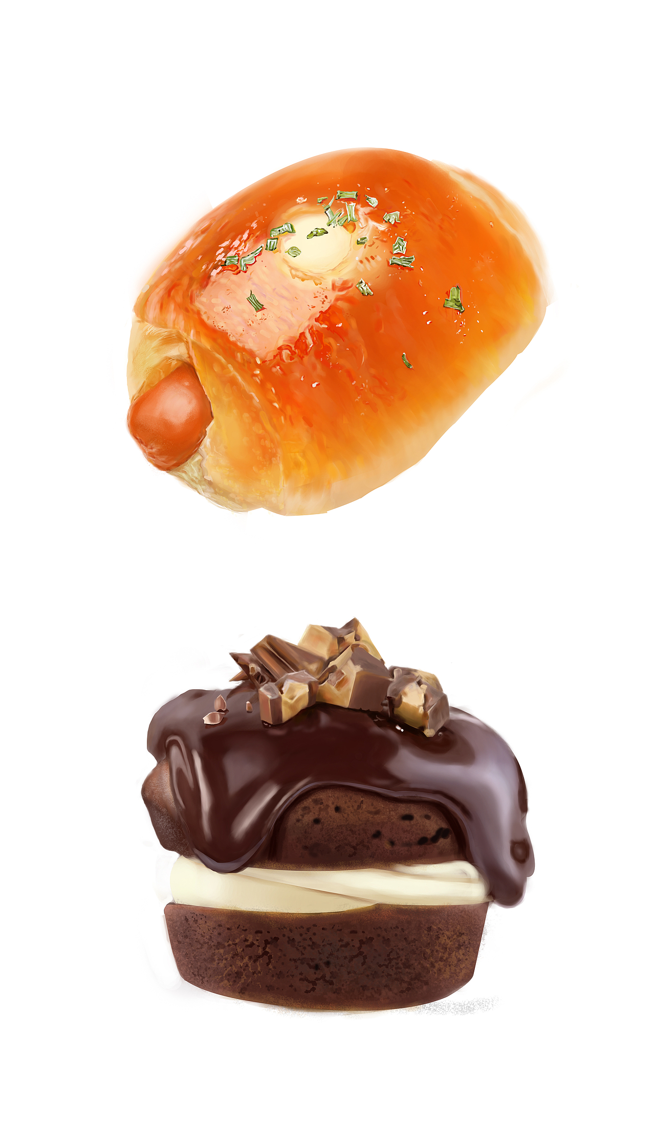 写实食物绘画（图ZNzM3NjU5MDQ=） - 创作习作 - 站酷设计师lulusimida原创素材 - 站酷ZCOOL