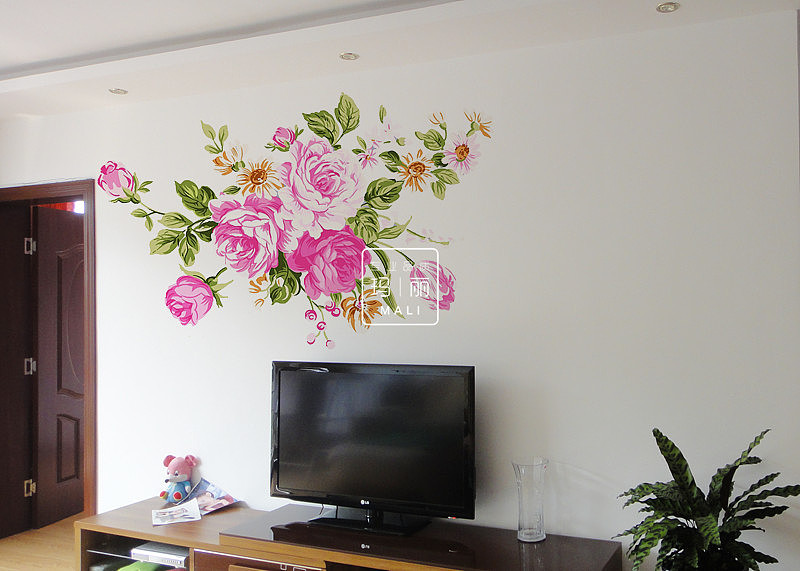 电视背景墙绘实例