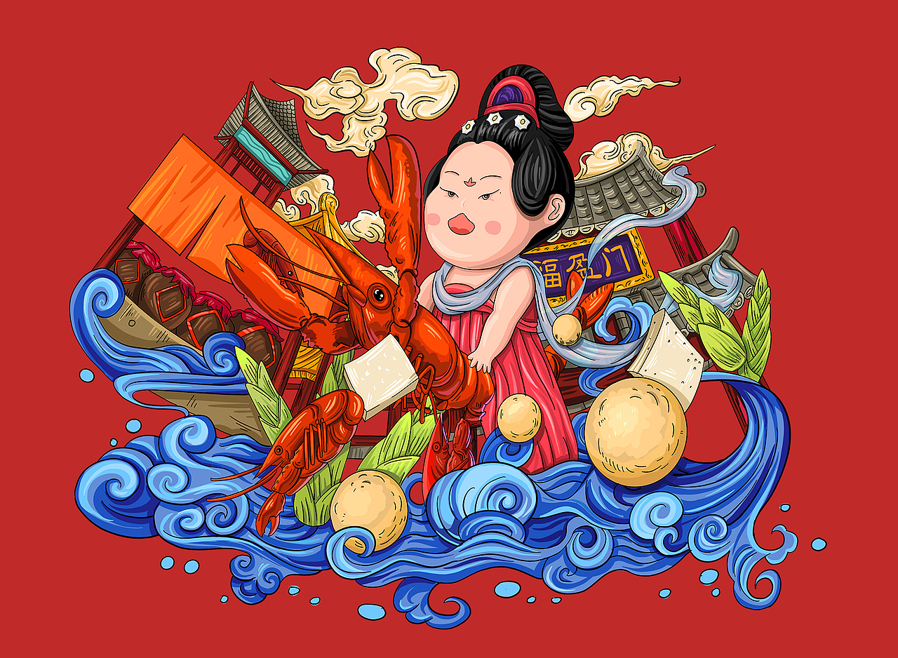 餐饮包装设计/龙虾/牛肉（图ZMjEzMDU2MzI4） - 包装 - 站酷设计师大浉兄品牌策划原创素材 - 站酷ZCOOL