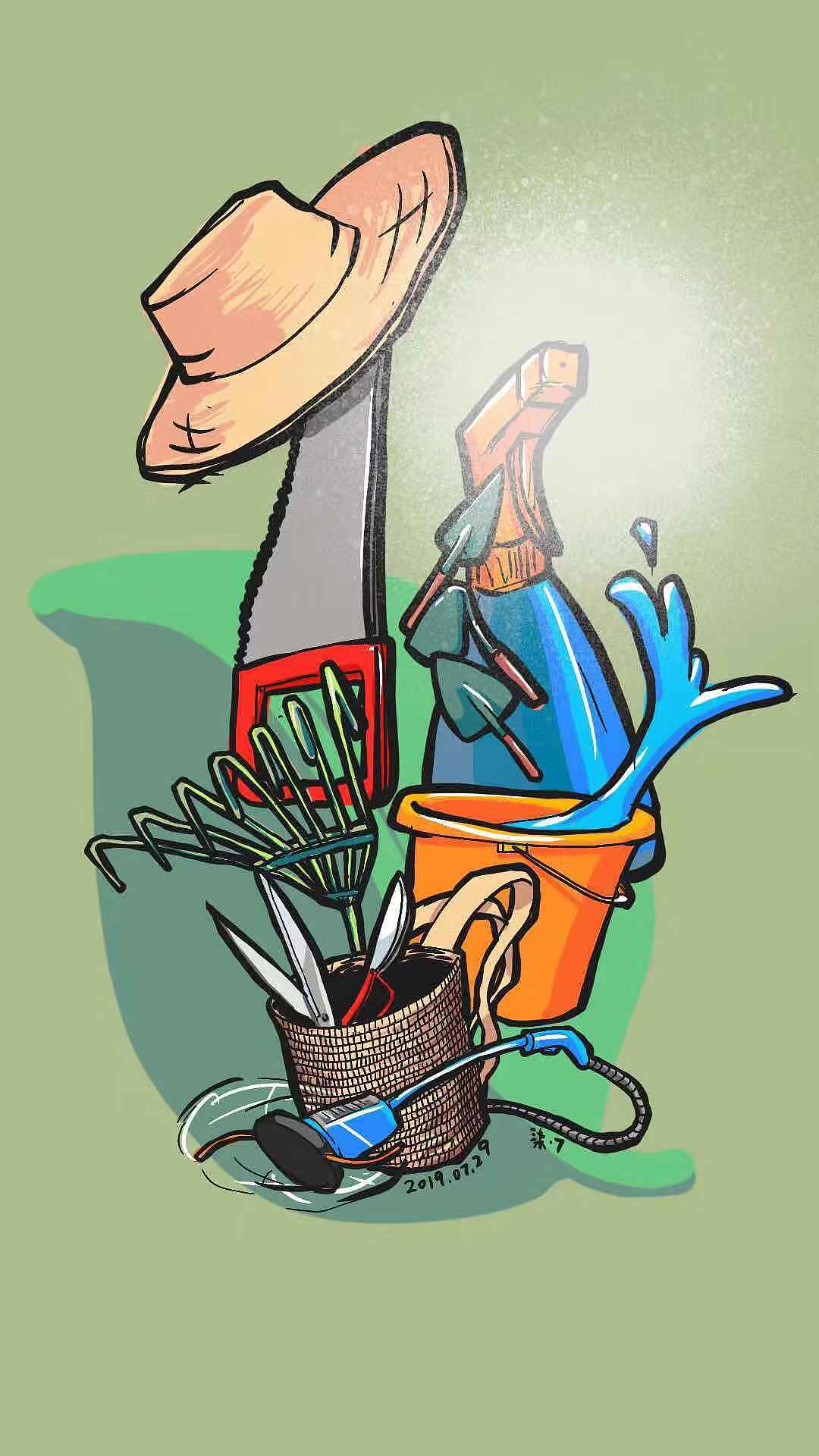 Jobs系列插画第一季合集（图ZMTY5OTg3OTU2） - 新锐潮流插画 - 站酷设计师柒点7原创素材 - 站酷ZCOOL