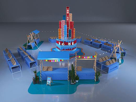 市集（个人主页-ZNTc0MTk3NjA=） - 其他三维 - 站酷设计师wywh原创素材 - 站酷ZCOOL