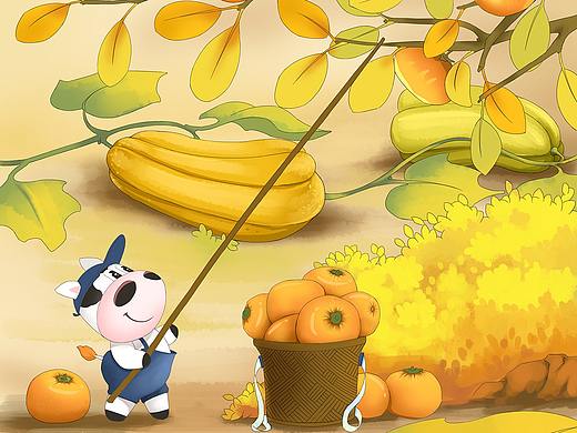 秋季主题插画长图