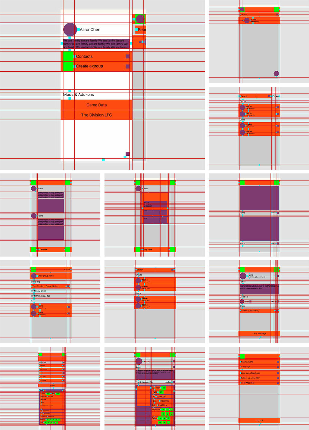 Modchat界面改版（图ZODAwMTQ3NTY=） - APP界面 - 站酷设计师Aaron_三木原创素材 - 站酷ZCOOL