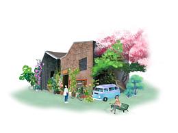 老鋼廠手繪地圖局部建筑