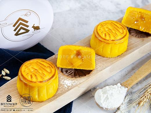 美食摄影-流心月饼
