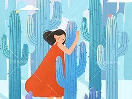 與北京時代華語合作的《人生之簽》插畫