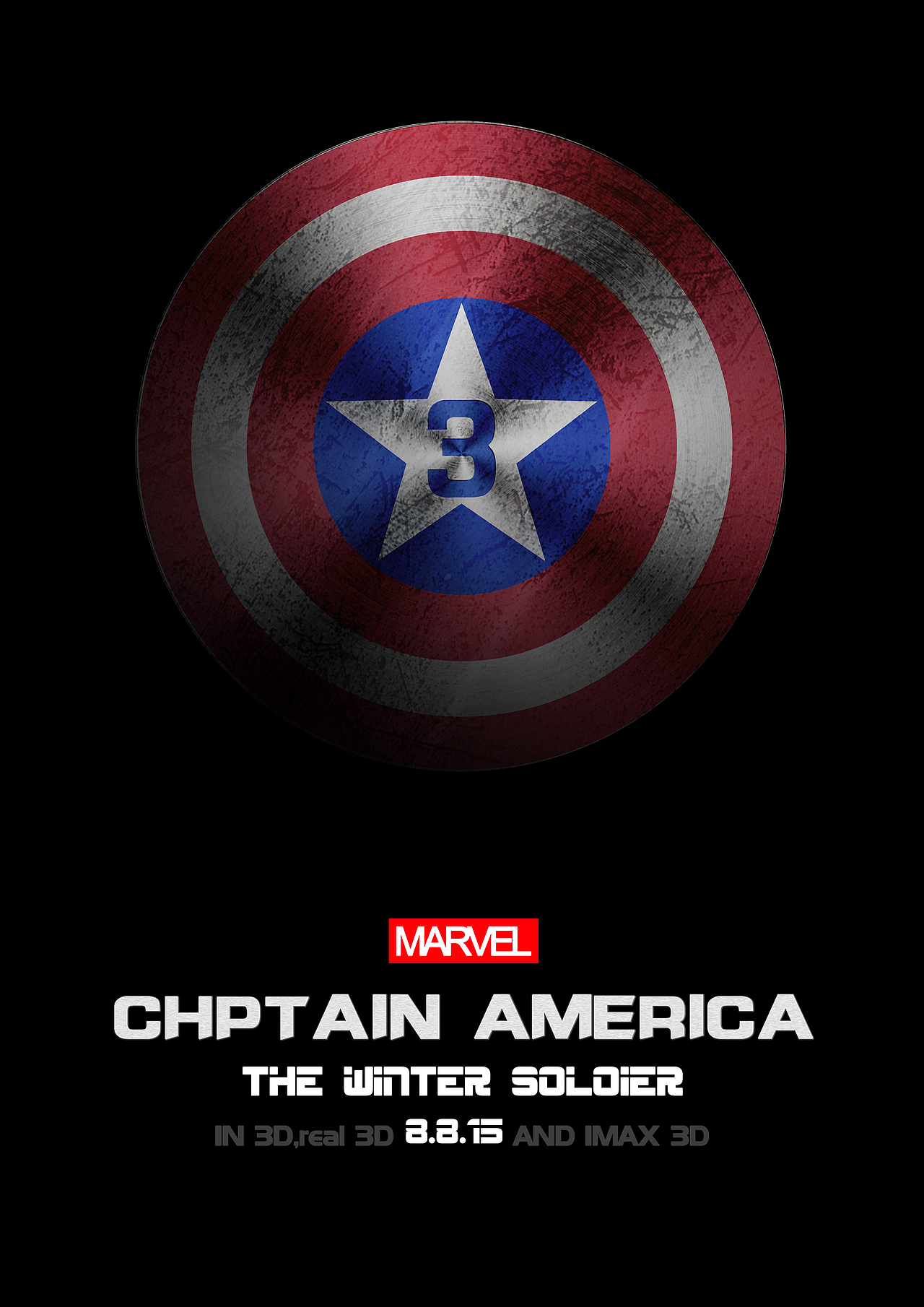 美国队长海报临摹