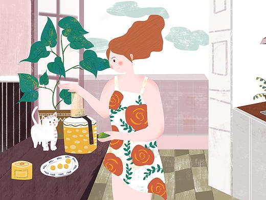 扁平风插画练习