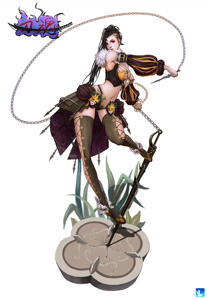 奇天游戏概念设计学员创作作业-刀魂|插画|游戏原画|奇天cg学院