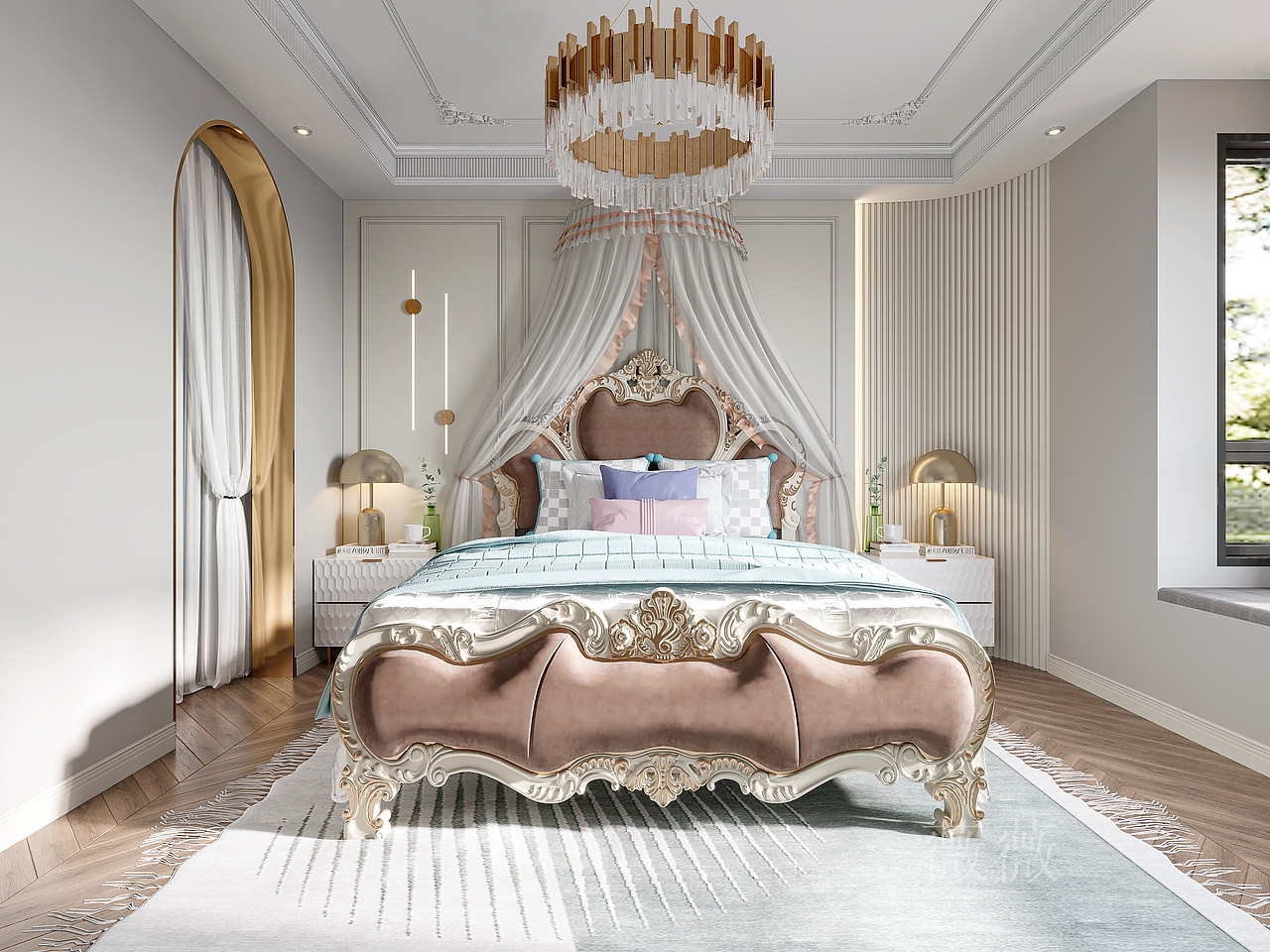 法式轻奢|空间|家装设计|薇薇18226217823_原创作品-站酷zcool