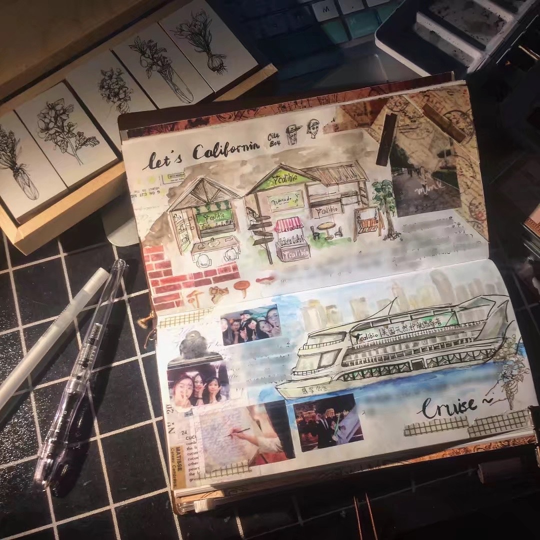 【手帐合集】2016-2020（图ZMjAzMDcwMDQ0） - 新锐潮流插画 - 站酷设计师大宝圆子原创素材 - 站酷ZCOOL