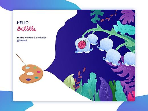 dribbble上的first-shot