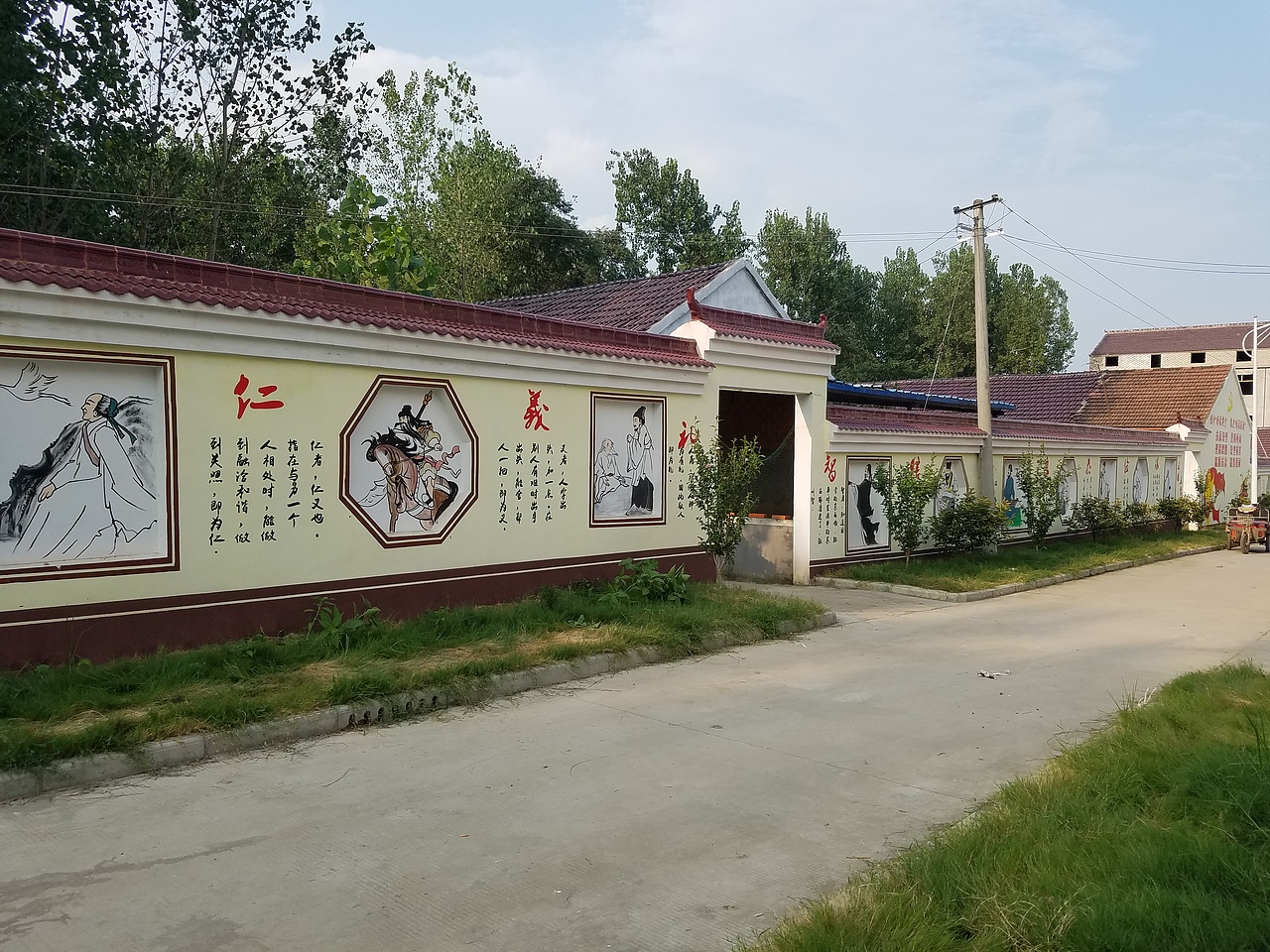 六安美好乡村文化墙 霍邱美好乡村文化墙 文化墙彩绘 六安非鱼墙绘