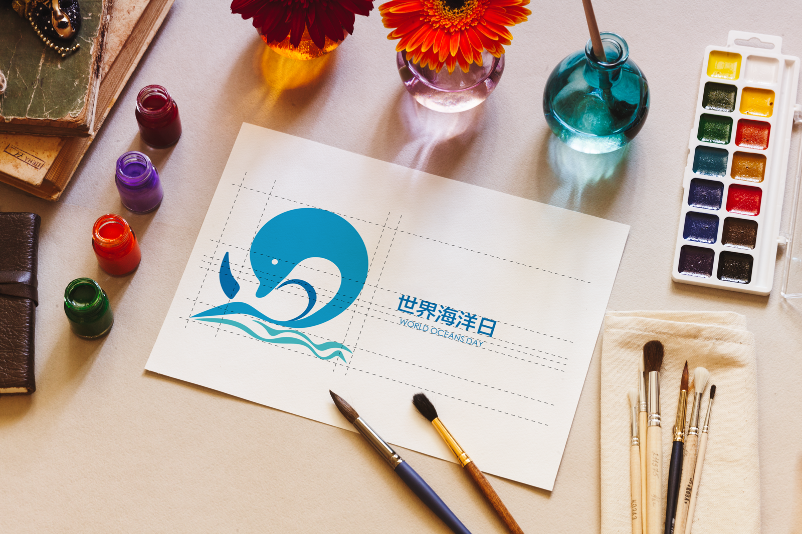 世界海洋日logo设计