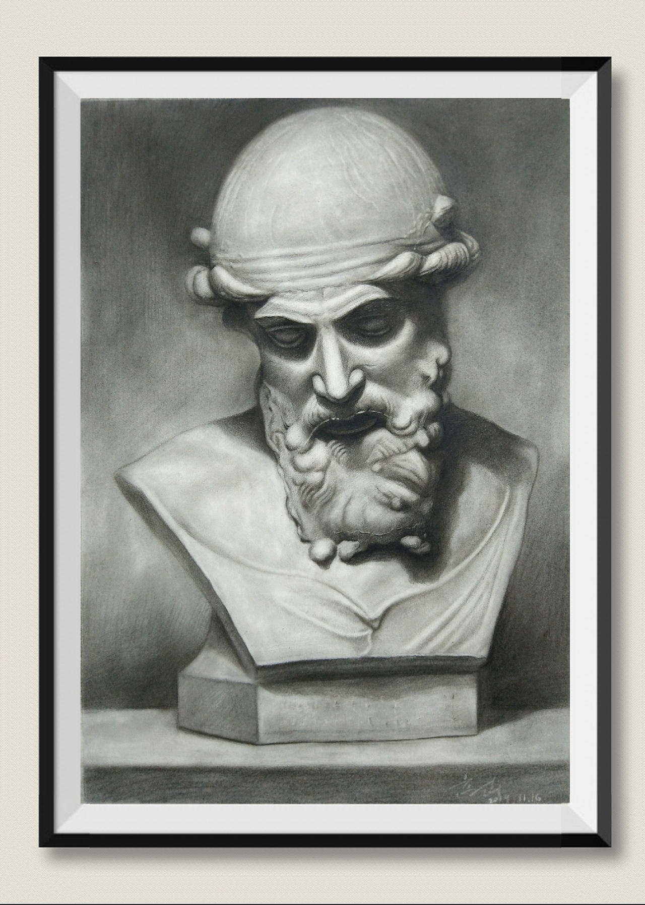 石膏写生（图ZMTg1OTM2Mzg4） - 绘画 - 站酷设计师外星人M原创素材 - 站酷ZCOOL