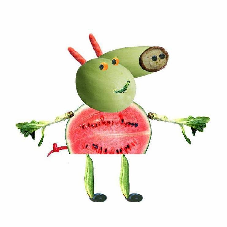 小猪佩奇 水果拼图