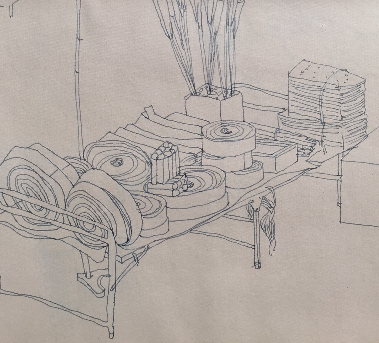 九十年代学生时期人物动态,风景,静物,雕塑速写。