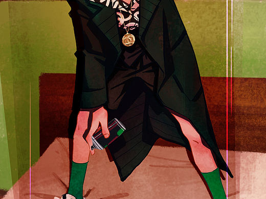 王一博嘉人NOW封面转插画练习
