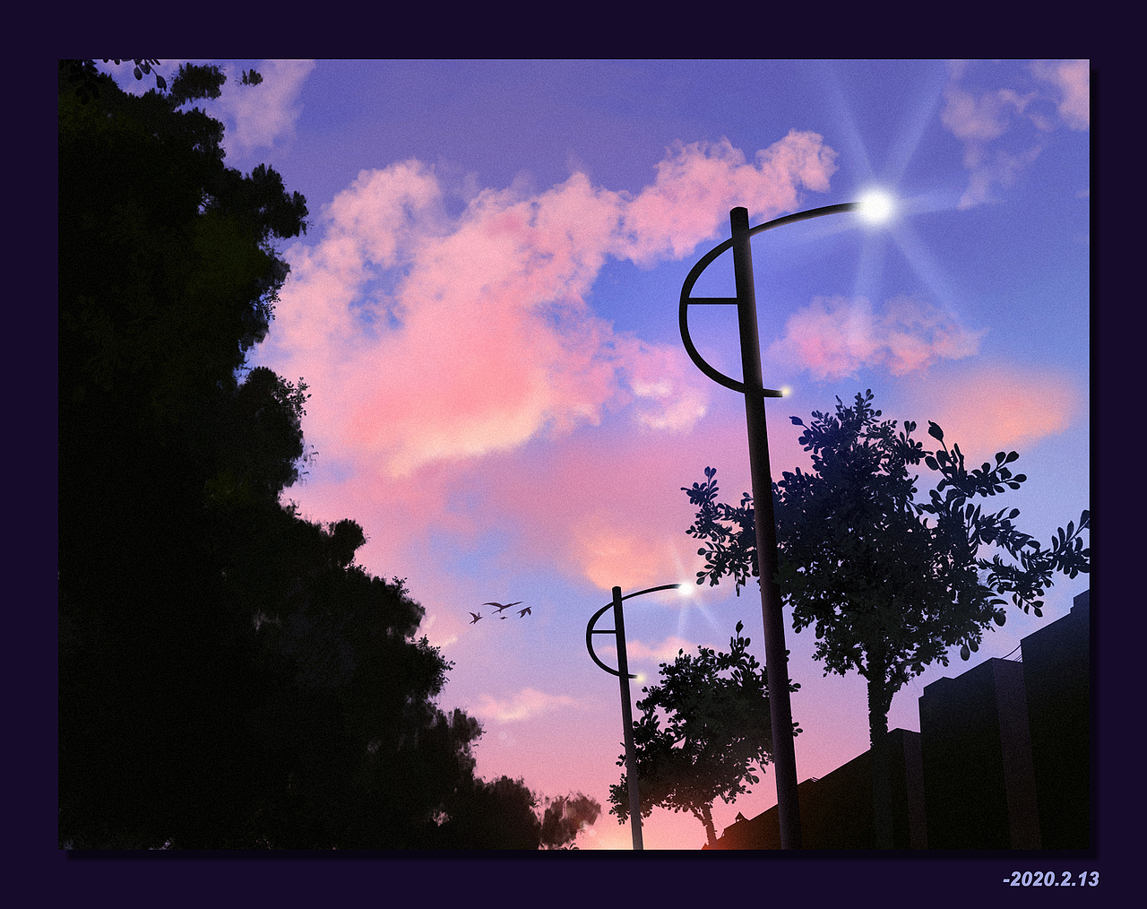 回家路上的天空