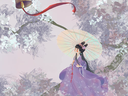 原创古风插画之【想】