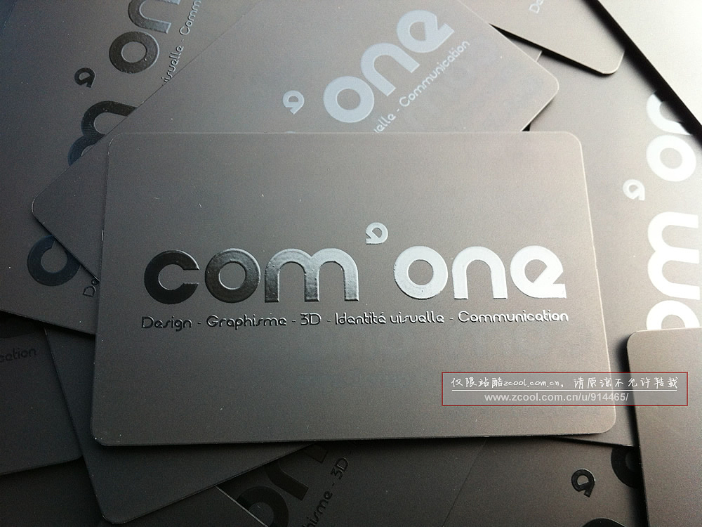 纯黑哑光透明uv艺术概念卡