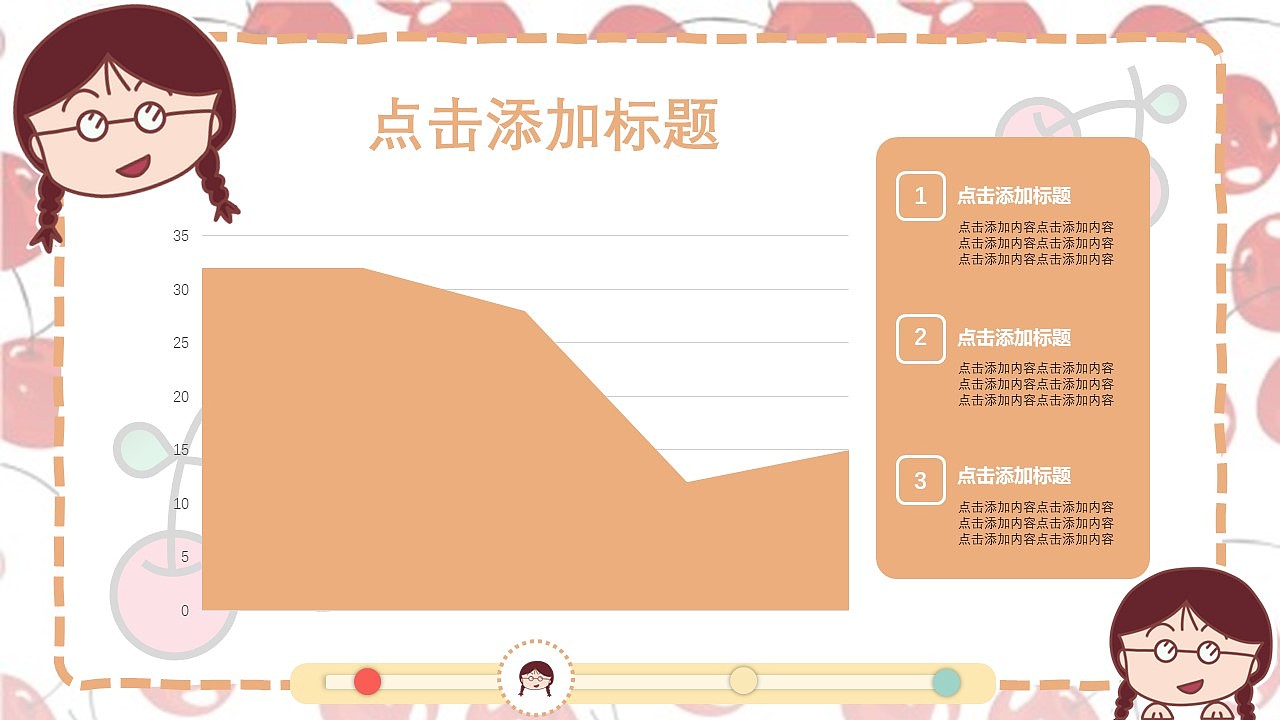 手绘可爱清新小丸子ppt