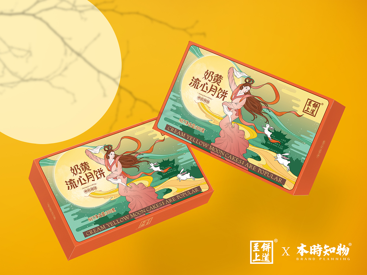 月饼类包装设计礼盒展示