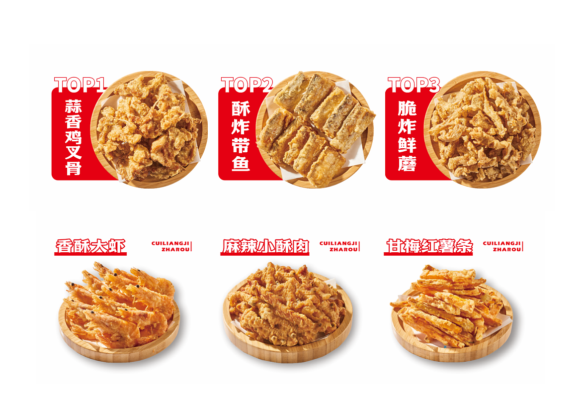 【崔梁记丨炸肉】 餐饮连锁品牌设计