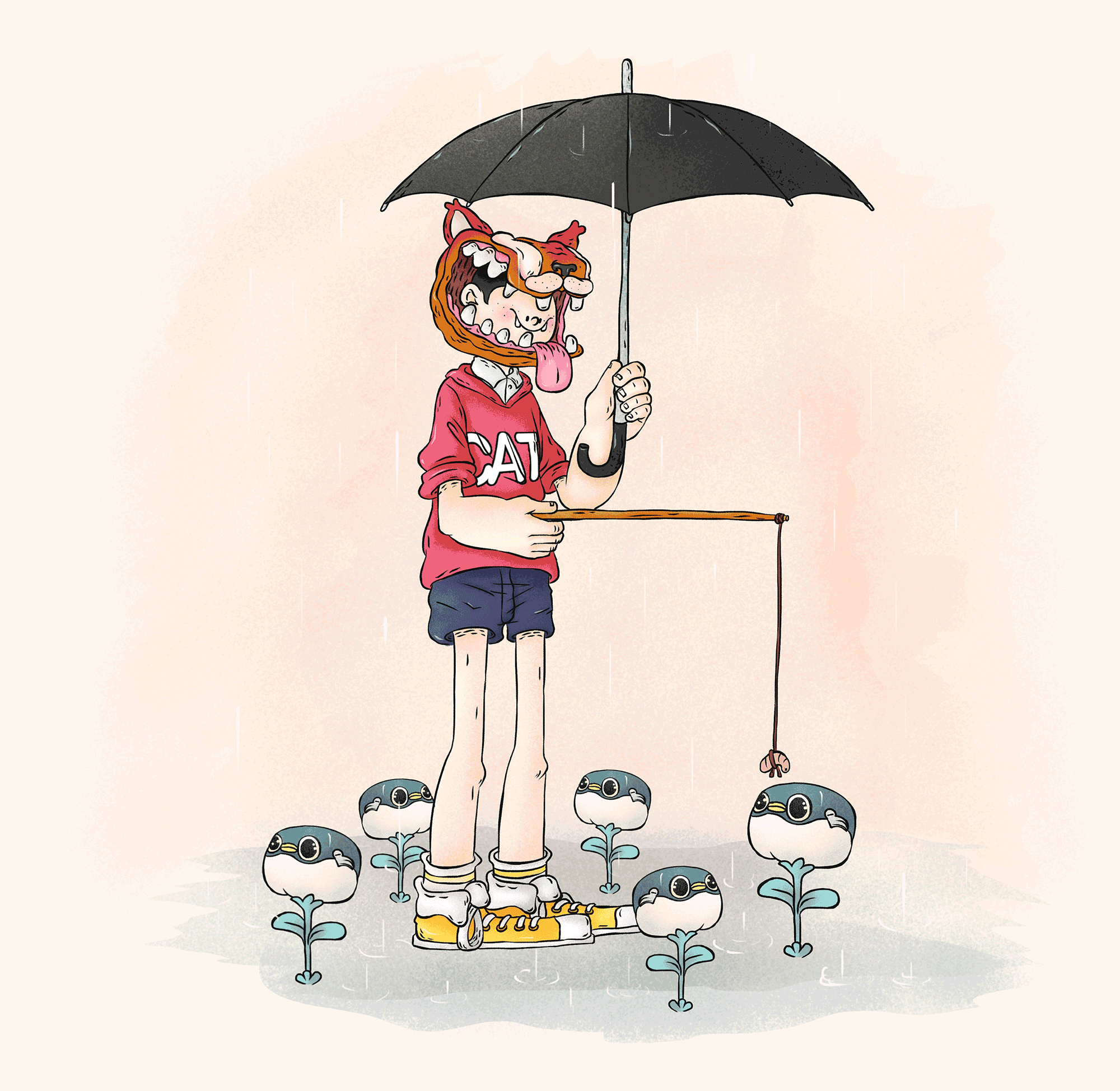 人格分裂（图ZOTIyNTIxOTI=） - 新锐潮流插画 - 站酷设计师我叫丐丐原创素材 - 站酷ZCOOL