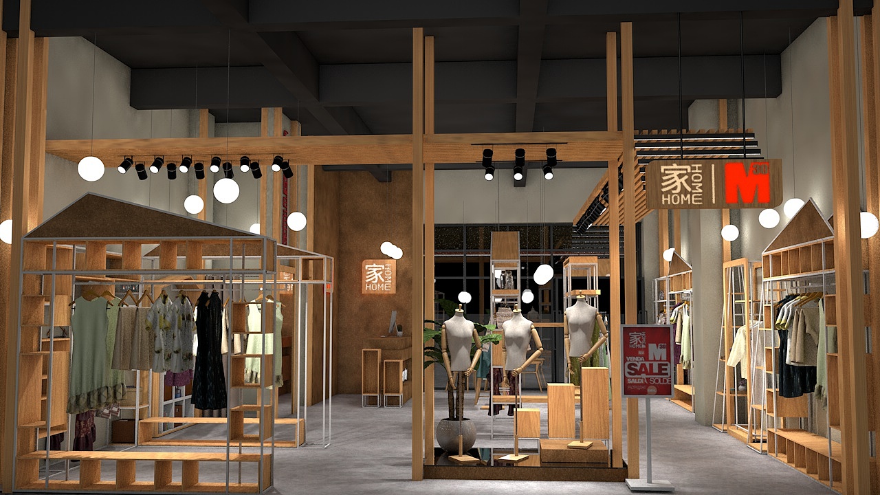 m30女装生活馆构思到成品