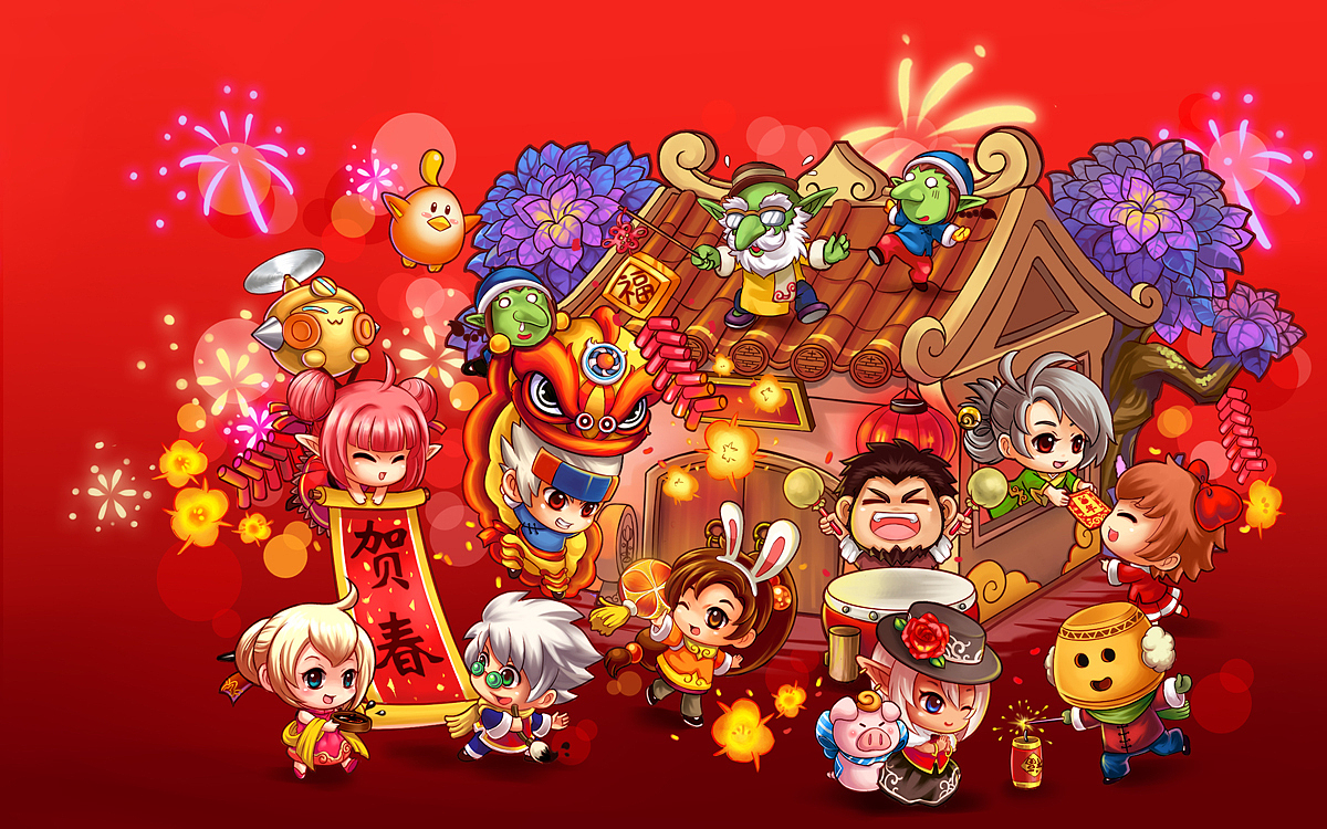 DNF Q版壁纸合集（图ZNTg1OTg0NA==） - 概念设定 - 站酷设计师whoandshe原创素材 - 站酷ZCOOL