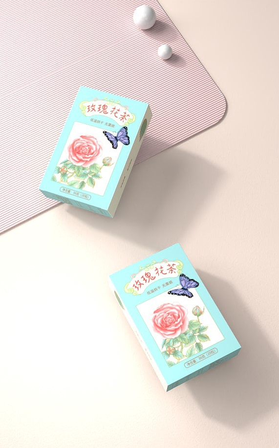 国风玫瑰花茶包装设计（图ZMzQ1Mjc4NjI4） - 商业插画 - 站酷设计师刘芷墨原创素材 - 站酷ZCOOL