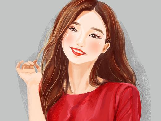 女孩儿-半身像（个人主页-ZMjk4MjEzMzY=） - 创作习作 - 站酷设计师飘飘的小海原创素材 - 站酷ZCOOL