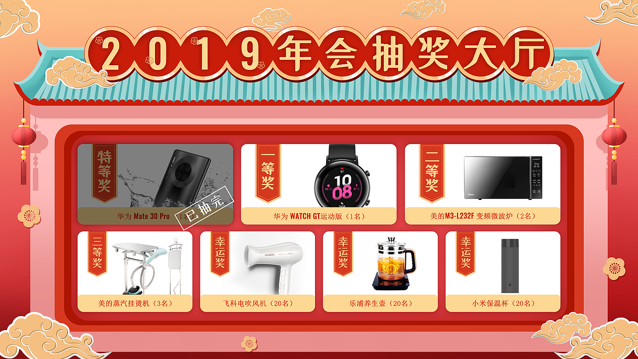 年会抽奖画面设计（图ZMTkxNzgyMTEy） - 运营设计 - 站酷设计师二黑哥哥原创素材 - 站酷ZCOOL