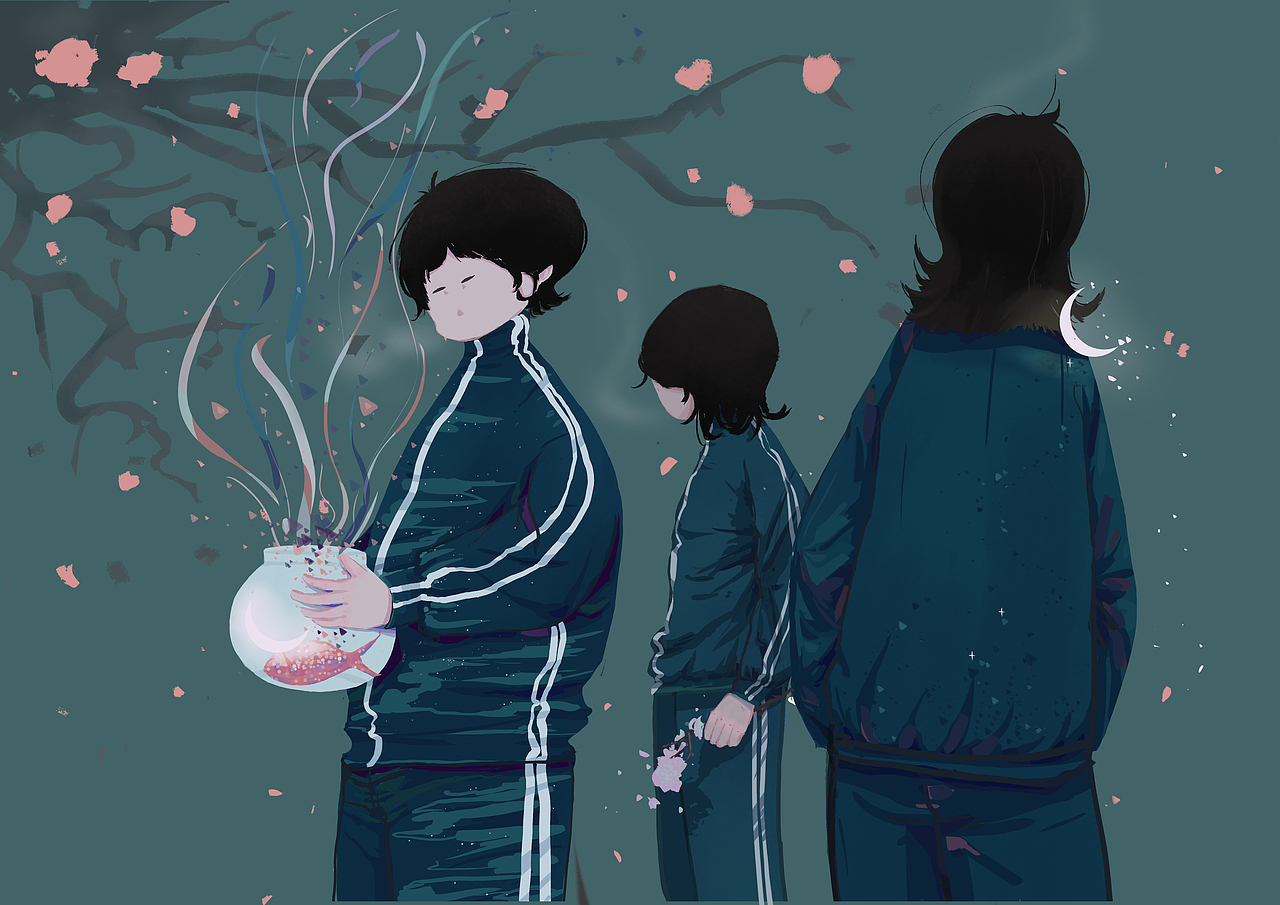 居住在城市的一只鱼（图ZMjQ0MTA2MjI0） - 绘本 - 站酷设计师海盐像素原创素材 - 站酷ZCOOL