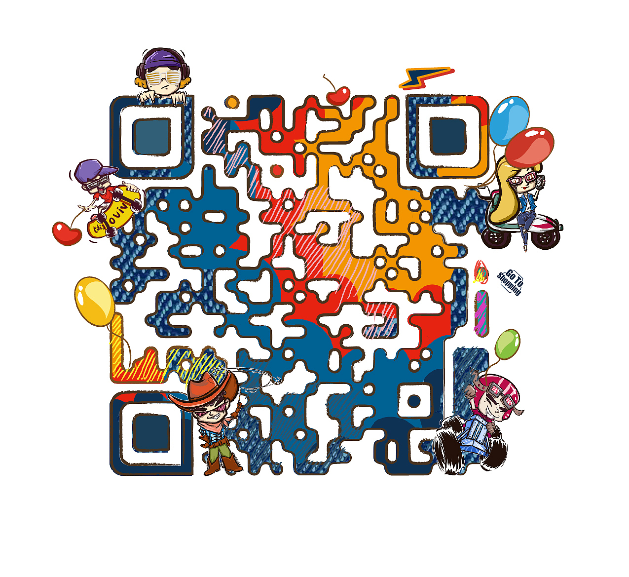 二维码（图ZMzc0MzQ4ODg=） - 图案 - 站酷设计师蒜糖MOMO原创素材 - 站酷ZCOOL