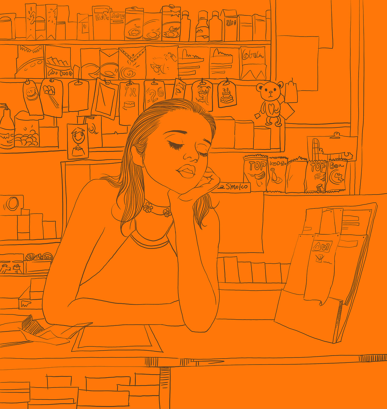 心情杂货店的老板娘_小倩panny-站酷zcool