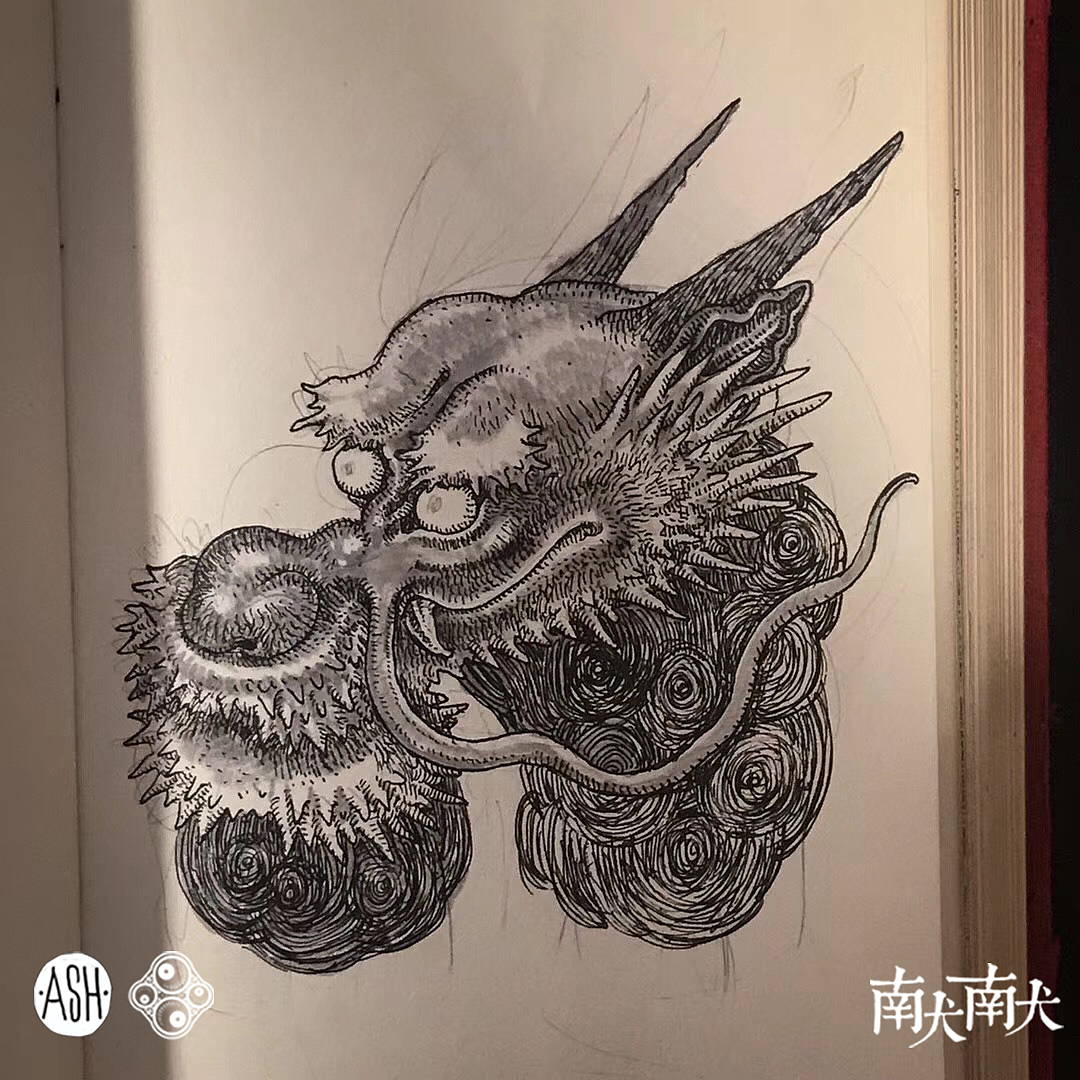 让潜意识流动后……——动物系列-02（图ZMTU5Njc2Mjky） - 艺术插画 - 站酷设计师南犬南犬原创素材 - 站酷ZCOOL
