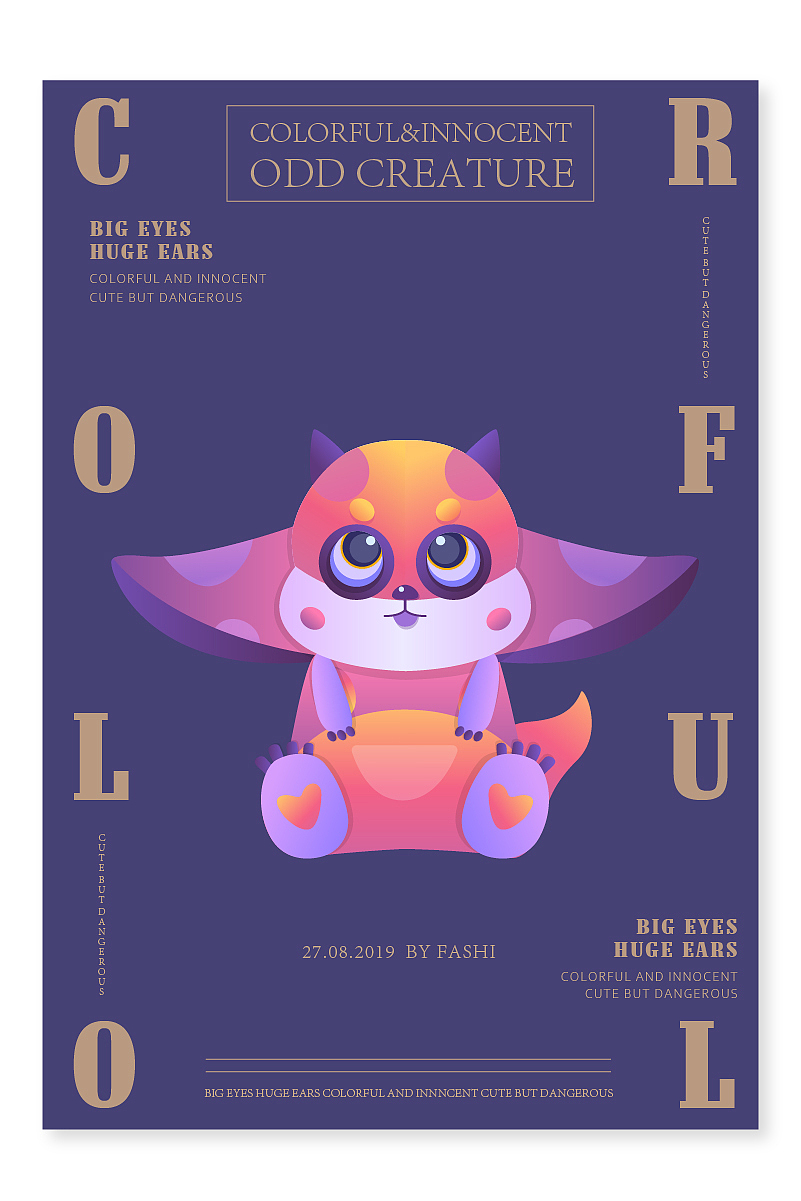 渐变萌宠形象设计（图ZMTczODY5MTY4） - 创作习作 - 站酷设计师叫我法师原创素材 - 站酷ZCOOL