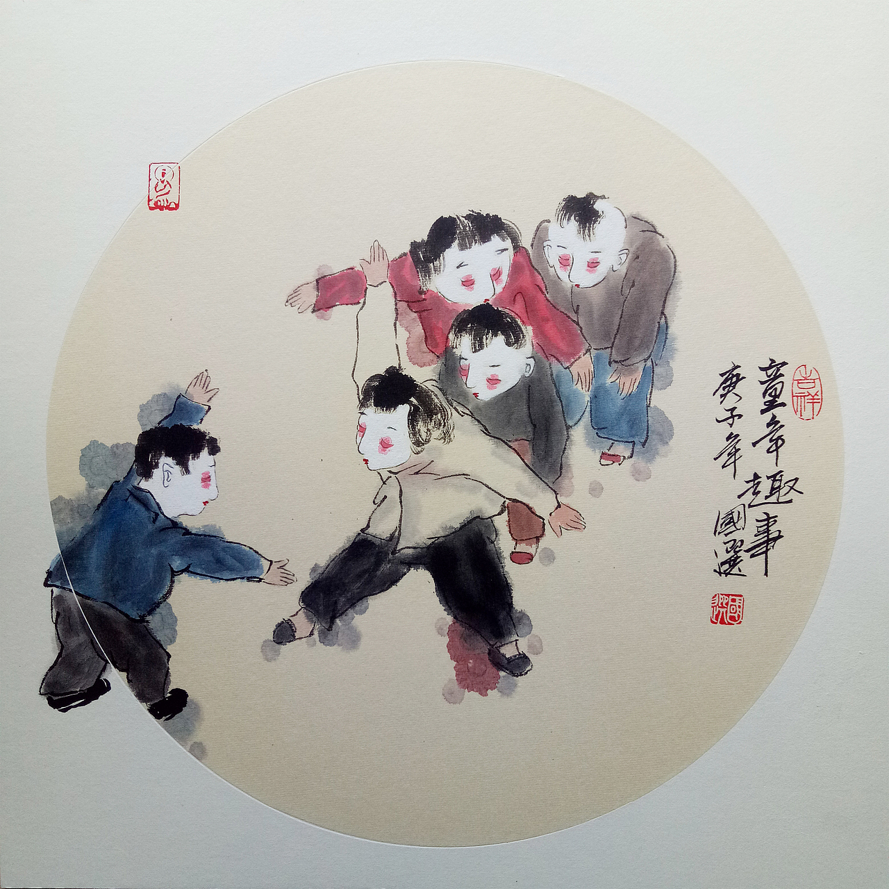 童年趣事（图ZMTk2NTkyOTAw） - 绘画 - 站酷设计师国选书画原创素材 - 站酷ZCOOL