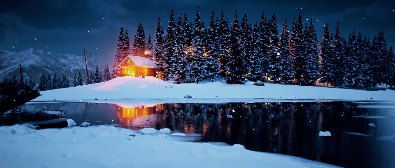 《UE5/UE4 雪的童话世界》（图ZMjg3NDE3MzE2） - 场景 - 站酷设计师阿泰ATAI动态视觉原创素材 - 站酷ZCOOL