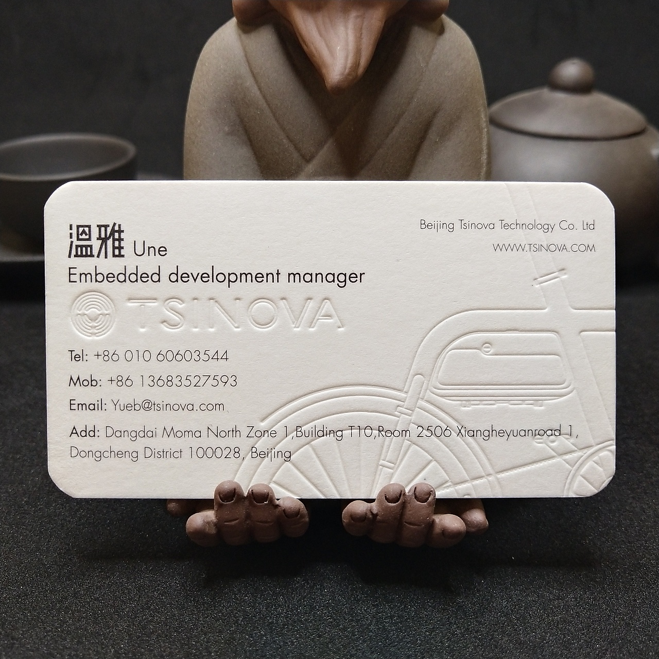 【温度名片】压凹名片展示