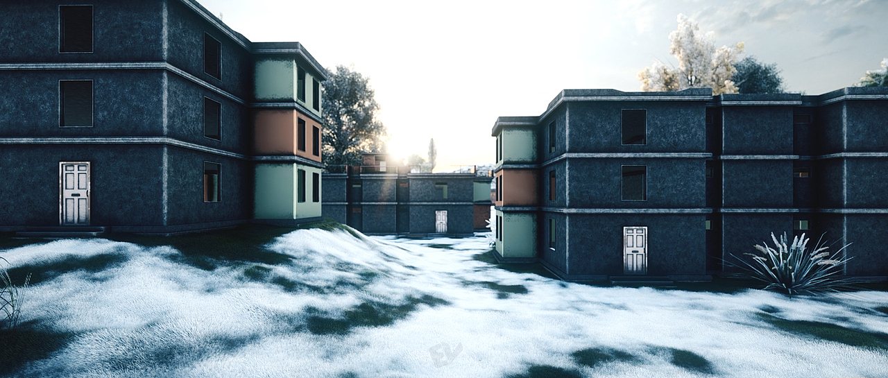 原创场景 和平精英-学校