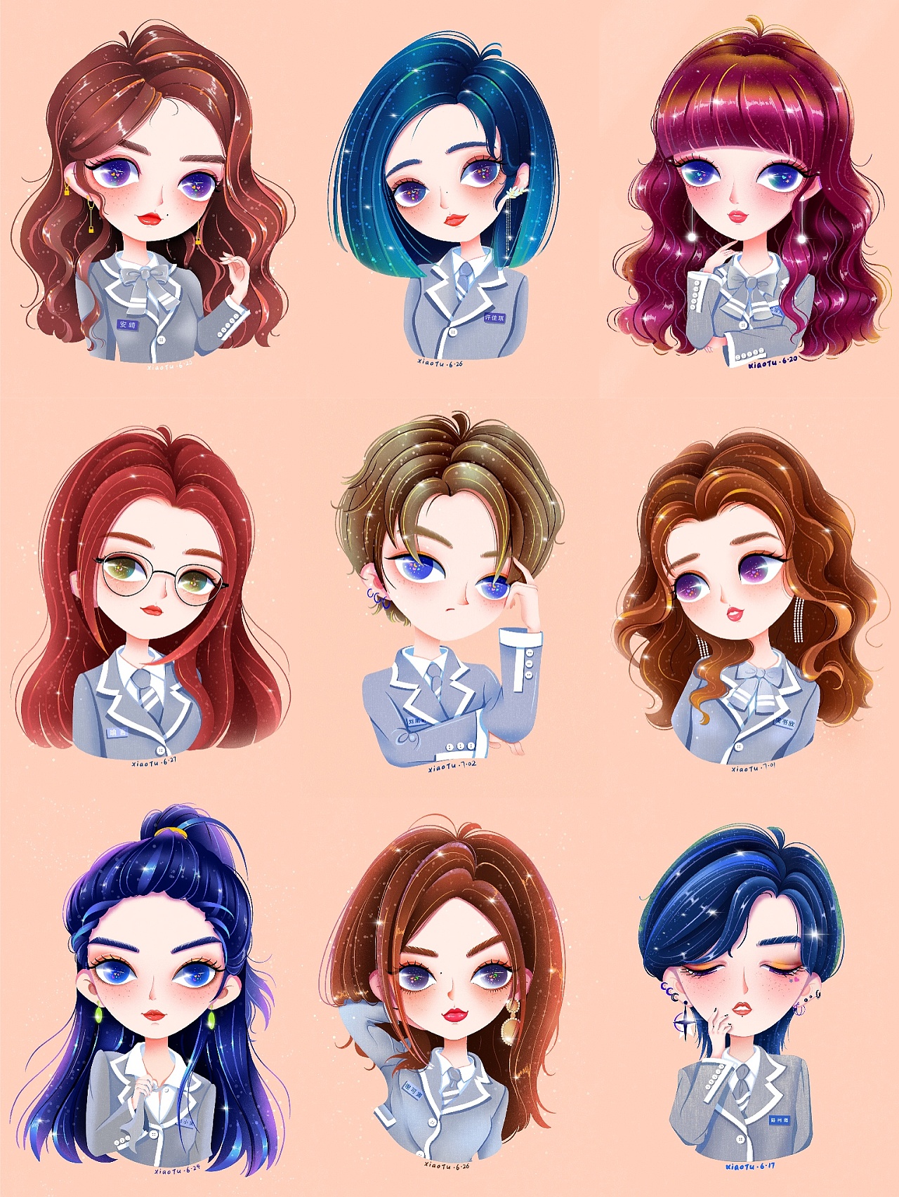 『小兔插画』the9专属萌系头像31图,高能预警