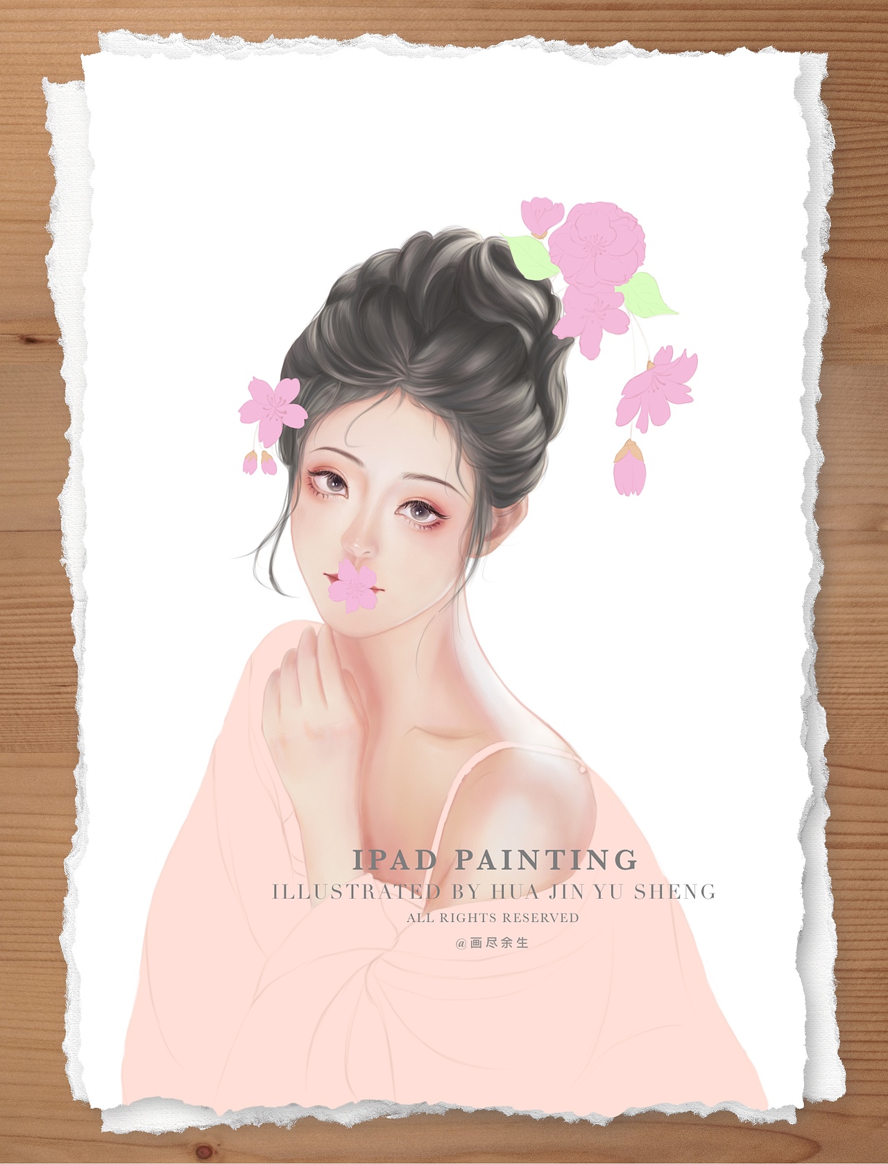 樱花红陌上，杨柳（图ZMjk0MjE1ODky） - 商业插画 - 站酷设计师画尽余生原创素材 - 站酷ZCOOL