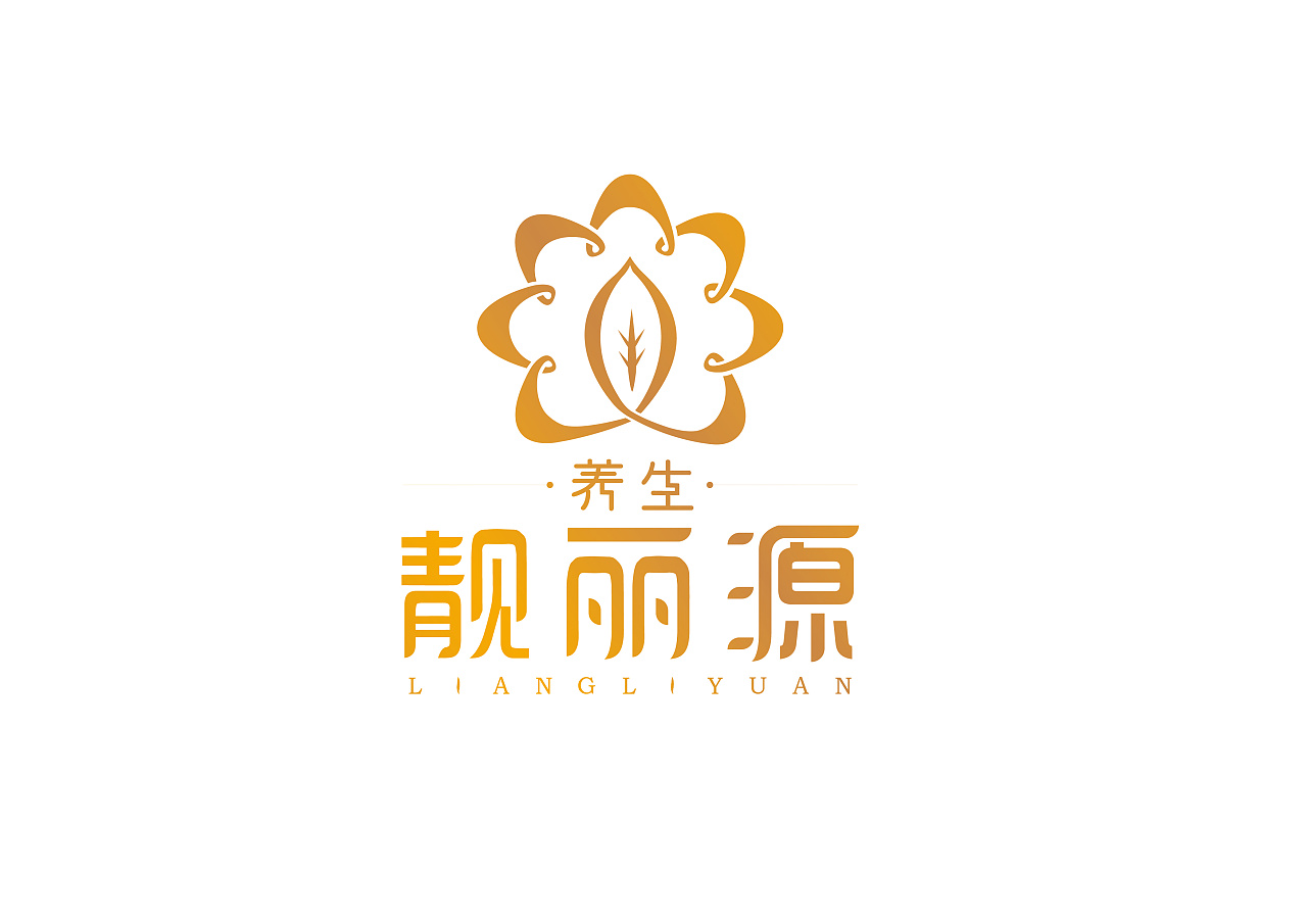 靓丽源(养生),标志设计,花形状,女性头部剪影... - 原创作品 - 站酷(z