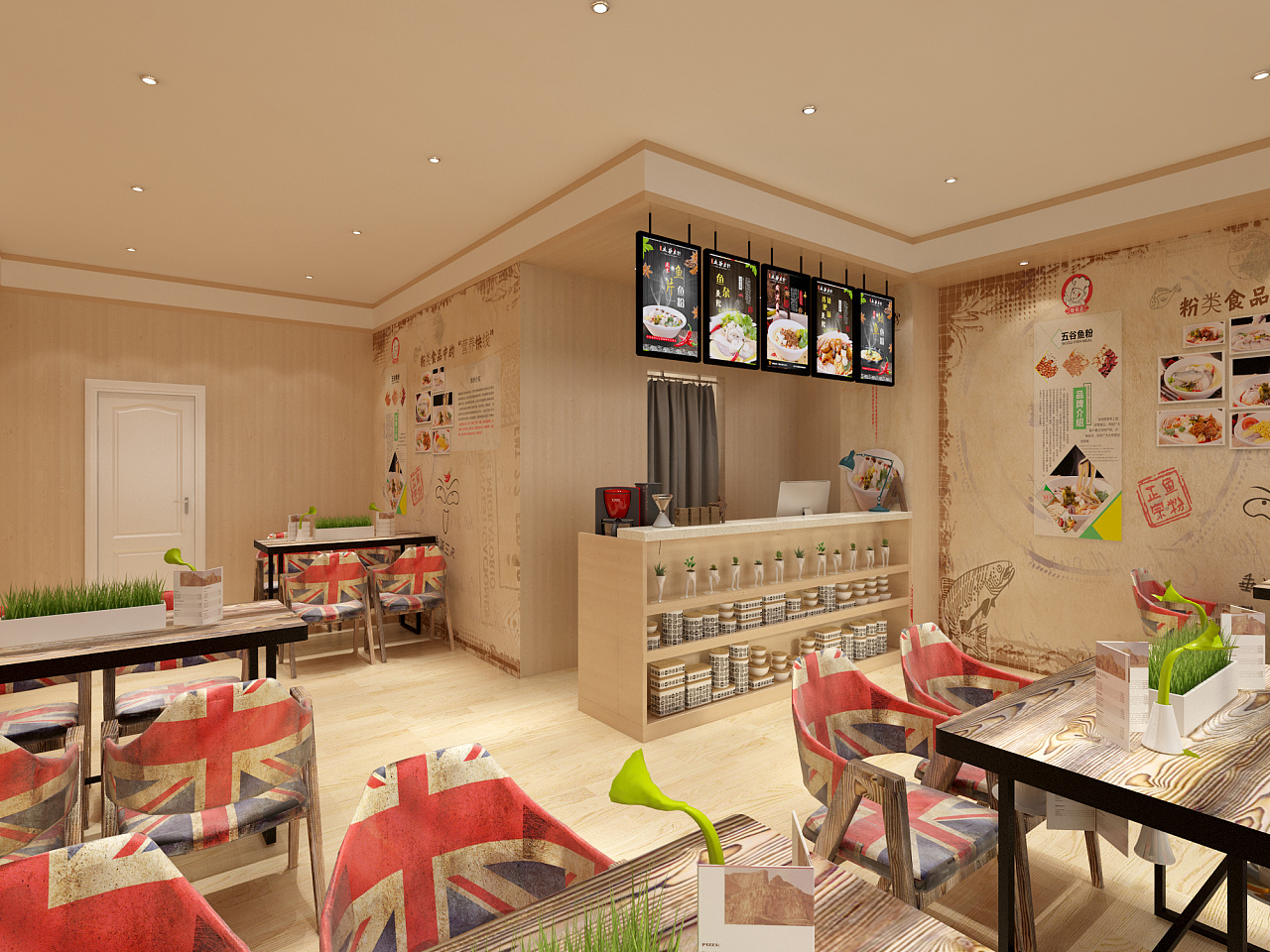 2017餐饮加盟店面设计效果图合集|空间|家装设计|一枚怀艺的卤蛋